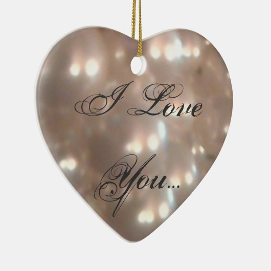 ロマンチックなI愛私とレトロのスタイル結婚します セラミックオーナメント (右)