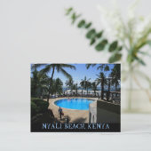 ロマンチックなNyaliビーチモンバサコーストケニアポストカード ポストカード (スタンド正面)