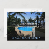 ロマンチックなNyaliビーチモンバサコーストケニアポストカード ポストカード (正面/裏面)
