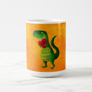 ロマンチックなRAWRの恐竜 コーヒーマグカップ