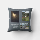 ロマンチックなSt Simonの島の写真テンプレートの枕 クッション (裏面)