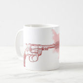 ロマンチックに死ぬ コーヒーマグカップ (正面左)