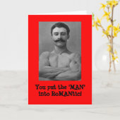 ロマンチックに「人」を入れました! 挨拶状 カード (黄色い花)