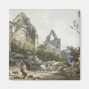「ロマンチックのからのTinternの大修道院、および絵のよう マグネット