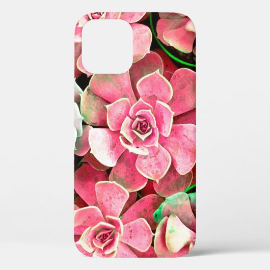ロマンチックのバックグロ結婚のサボテンの花のデザイン Case-Mate iPhoneケース (裏面)