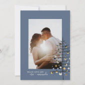 ロマンチックはっきりしたなクリスマスツリー平和ラブジョイ写真 シーズンカード (正面)