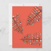 ロマンチックはっきりしたなクリスマスツリー平和ラブジョイ写真 シーズンカード (裏面)