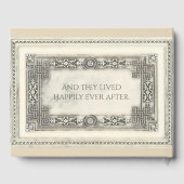 ロマンチックアイボリーヴィンテージルックゲストブック ゲストブック (裏面)