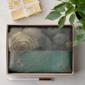 ロマンチックアンティークエメラルドと金ゴールドデザインシリーズ14 薄葉紙 (ギフト)