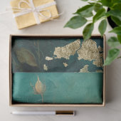 ロマンチックアンティークエメラルドと金ゴールドデザインシリーズ4 薄葉紙 (ギフト)