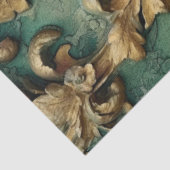 ロマンチックアンティークエメラルドと金ゴールドデザインシリーズ6 薄葉紙 (詳細)