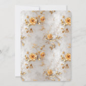 ロマンチックイエローローズズブライダルシャワー 招待状 (裏面)