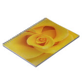 ロマンチックイエローローズ花びら ノートブック (左側)