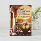 ロマンチックイタリアンアートブライダルシャワー 招待状 (スタンド正面)