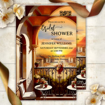 ロマンチックイタリアンアートブライダルシャワー