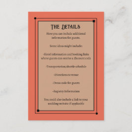 ロマンチックインスパイアなヴィンテージミュート結婚コーラル エンクロージャーカード