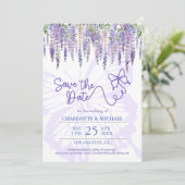 ロマンチックウィステリア&バタフライ庭園の結婚式 セーブザデート (スタンド正面)