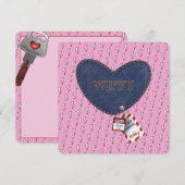 ロマンチックウィフェイハビーエレクトリックロックラベルハート (正面/裏面)