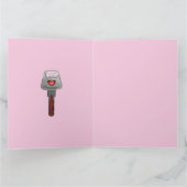 ロマンチックウィフェイハビーエレクトリックロックラベルハート カード (内部)