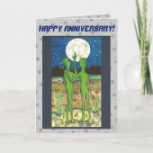 ロマンチックエイリアンの記念日カードがパーソナライズ！ カード (正面)