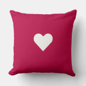 ロマンチックエレガンスホワイトハートエンスザローズレッド クッション (正面)