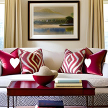 ロマンチックエレガンスホワイトハートエンスザローズレッド