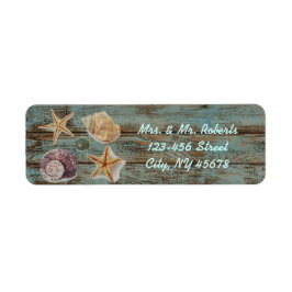 ロマンチックエレガントなコテージのシーシェルビーチ結婚式 ラベル