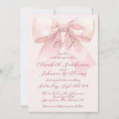 ロマンチックエレガントなパステル結婚ピンク (正面)