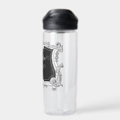 ロマンチックエレガントなフレームパーソナライズされた ウォーターボトル (背面)
