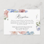 ロマンチックエレガントなフローラ結婚披露宴 エンクロージャーカード (正面)