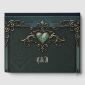 ロマンチックエレガントなヴィンテージデザイン。 ゲストブック (裏面)