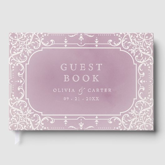 ロマンチックエレガントなヴィンテージ結婚式 ゲストブック (正面)