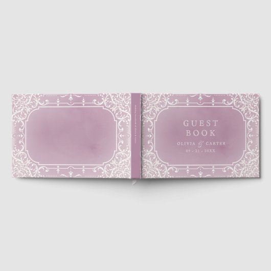 ロマンチックエレガントなヴィンテージ結婚式 ゲストブック (全面)
