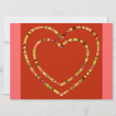 ロマンチックエレガントな愛のク結婚ラスの応答カード 招待状 (裏面)