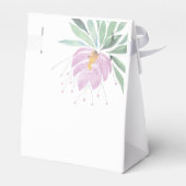 ロマンチックエレガントな紫の紫のフローラ水色 フェイバーボックス (裏面サイド)