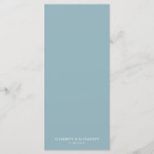 ロマンチックエレガントな黄色のバラの水の色結婚の メニュー (裏面)