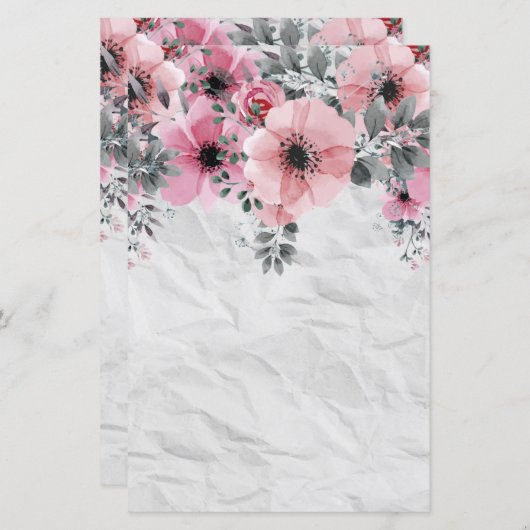 ロマンチックエレガントアンティークフローラ組成 (正面/裏面)