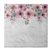 ロマンチックエレガントアンティークフローラ組成 タイル (正面)