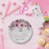 ロマンチックエレガントアンティークフローラ結婚ズ ペーパープレート (パーティー)