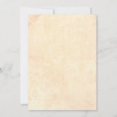 ロマンチックエレガントカップル漫画ブック日付を保存 招待状 (裏面)