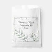 ロマンチックエレガントグリーンダスティ葉グリーン フェイバーバッグ (正面)