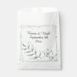 ロマンチックエレガントグリーンダスティ葉グリーン フェイバーバッグ