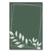 ロマンチックエレガントグリーンダスティ離れズ テーブルナンバー (裏面)