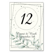 ロマンチックエレガントグリーンダスティ離れズ テーブルナンバー (正面)