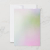 ロマンチックエレガントバラホワイトラン結婚ズ 招待状 (裏面)