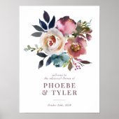 ロマンチックエレガントバラリハーサル夕食看板 ポスター (正面)