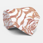 ロマンチックエレガントバラ金ゴールドバラパターン画像 ネクタイ (ロール)