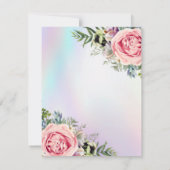 ロマンチックエレガントフローラクインセアニラ招待状 招待状 (裏面)