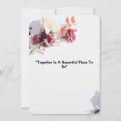 ロマンチックエレガントフローラ結婚式招待状 招待状 (裏面)