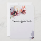 ロマンチックエレガントフローラ結婚式招待状 招待状 (裏面)